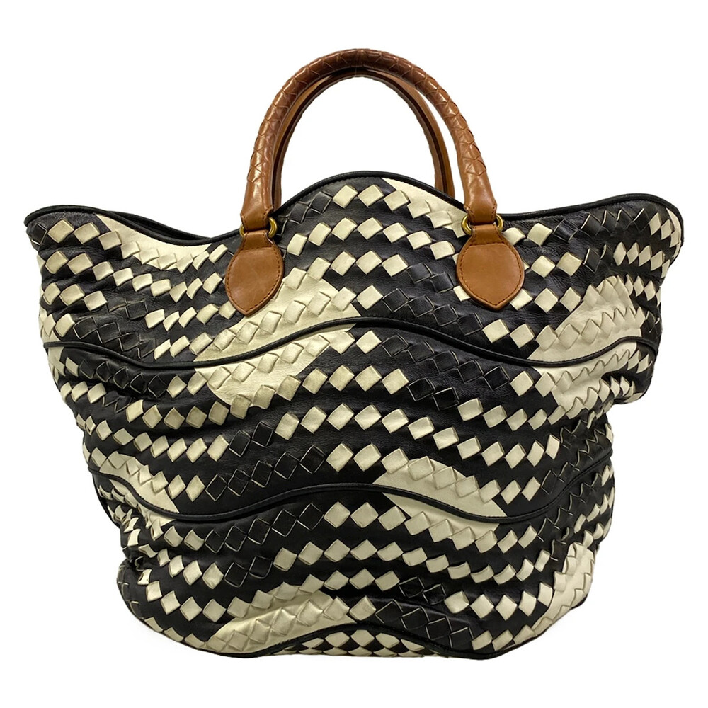 Bottega Veneta Intrecciato Black White #371692B13B